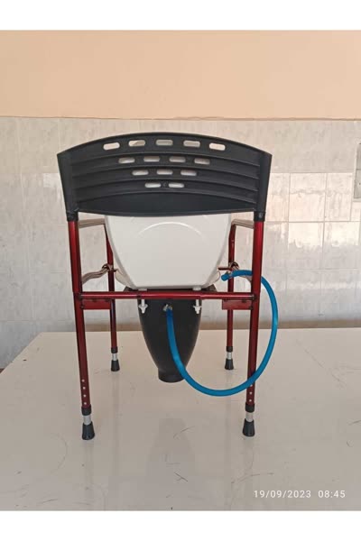 Taharet musluklu hasta tuvaleti klozet yükseltici